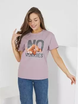 Футболка трикотажная Манефия (сухая роза)