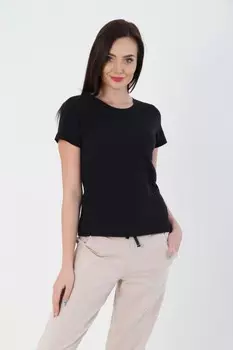 Футболка трикотажная Марьяна (черная)