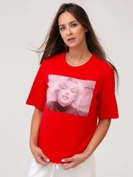 Футболка трикотажная Марфа (красная)