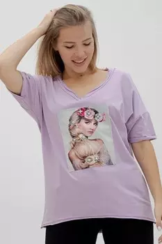 Футболка трикотажная Мартиника (сиреневая)