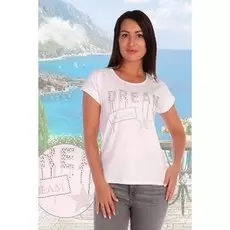 Футболка трикотажная Мечта (белая)