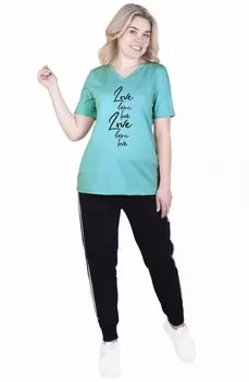 Футболка трикотажная Миндаль (ментоловая)