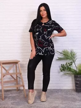 Футболка трикотажная Мириам (черная) рр