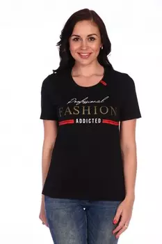 Футболка трикотажная Модерн (черная)