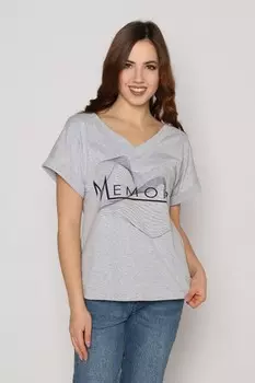 Футболка трикотажная Муар (серая)