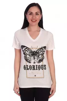 Футболка трикотажная Наташа (молочная)