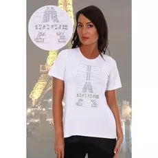 Футболка трикотажная Нелда (белая)