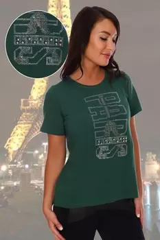 Футболка трикотажная Нелда (изумрудная) рр