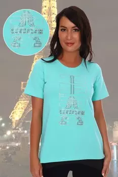 Футболка трикотажная Нелда (ментоловая) рр