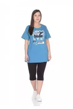 Футболка трикотажная Николет (синяя) рр