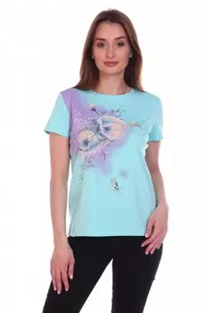 Футболка трикотажная Нинэль (ментоловая) рр