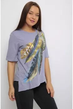 Футболка трикотажная Нола (сиреневая)