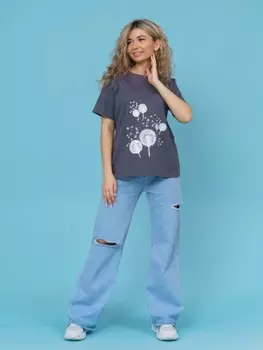 Футболка трикотажная Номина (серая)