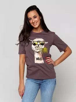 Футболка трикотажная Оркена (коричневая) рр