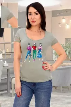 Футболка трикотажная Пэйтон (оливковая)