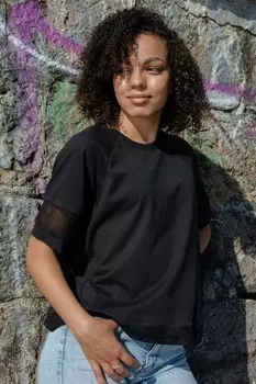 Футболка трикотажная Пандора (черная) рр