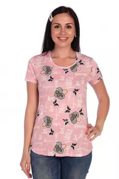 Футболка трикотажная Пари (розовая)