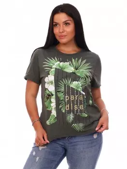 Футболка трикотажная Париса (хаки)