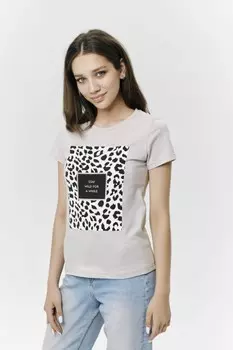 Футболка трикотажная Рейч (бежевая)