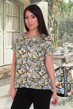 Футболка трикотажная Рейчел (голубая) рр