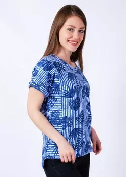 Футболка трикотажная Ренди (синяя)