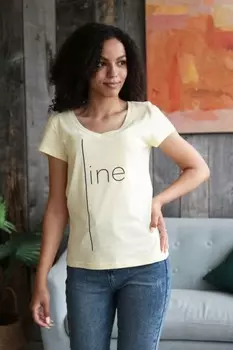 Футболка трикотажная Ригоберта (лимонная)