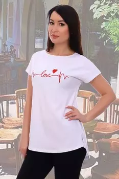 Футболка трикотажная Ритм (белая)