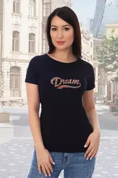 Футболка трикотажная Ронда (черная) рр