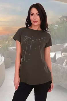 Футболка трикотажная Розалин (хаки) рр