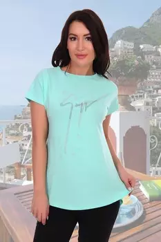 Футболка трикотажная Розалин (ментоловая)