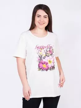 Футболка трикотажная Селена (белая) рр