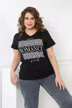 Футболка трикотажная Шик (черная)