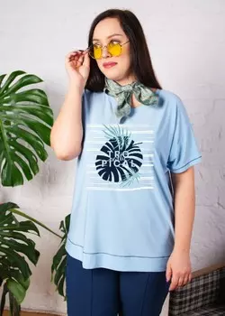 Футболка трикотажная Сидни (голубая)