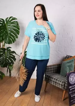 Футболка трикотажная Сидни (зеленая)