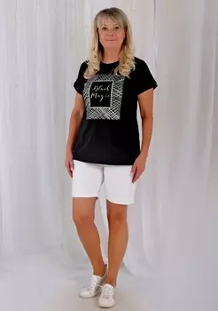 Футболка трикотажная Сигма (черная)