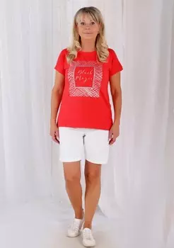 Футболка трикотажная Сигма (коралловая)