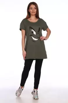 Футболка трикотажная Смайл (хаки)