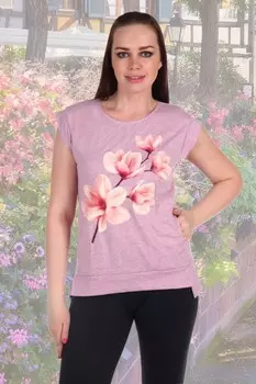 Футболка трикотажная Свежесть (розовая)