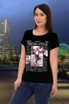 Футболка трикотажная Тренд (черная) рр