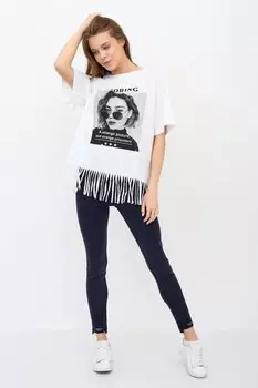 Футболка трикотажная Вагда (белая)