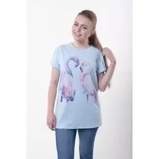 Футболка трикотажная Валери (голубая)