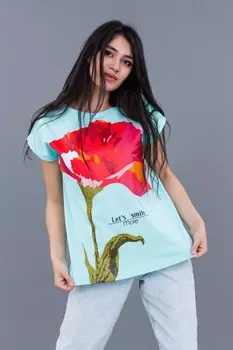 Футболка трикотажная Варя (бирюзовая)