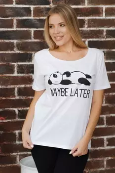 Футболка трикотажная Варя (панда)