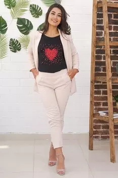 Футболка трикотажная Варя (сердечко)