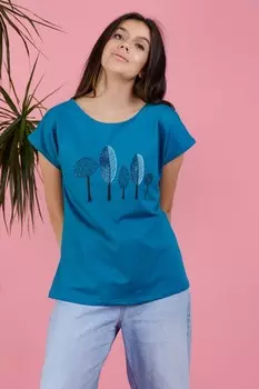 Футболка трикотажная Вейвира (изумрудная)