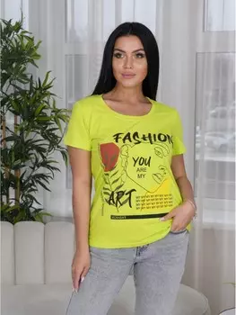 Футболка трикотажная Верена (салатовая)