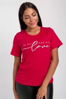 Футболка трикотажная Виола (красная)