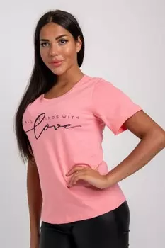 Футболка трикотажная Виола (розовая)