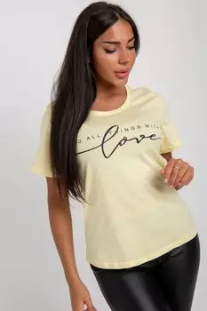 Футболка трикотажная Виола (желтая)