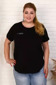 Футболка трикотажная Витольда (черная)